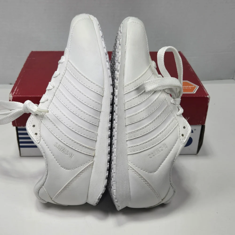 K-Swiss Botwin All-White Classic Sneakers Women's Size 6 1/2 6.5 - Picture 8 of 15